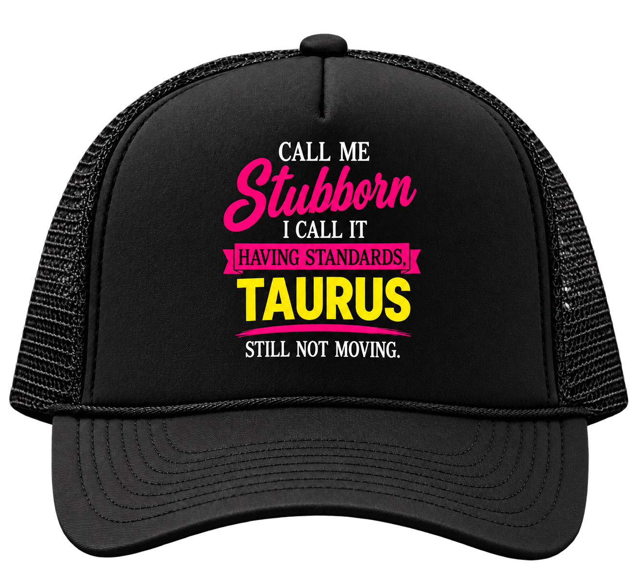 Taurus black trucker hat